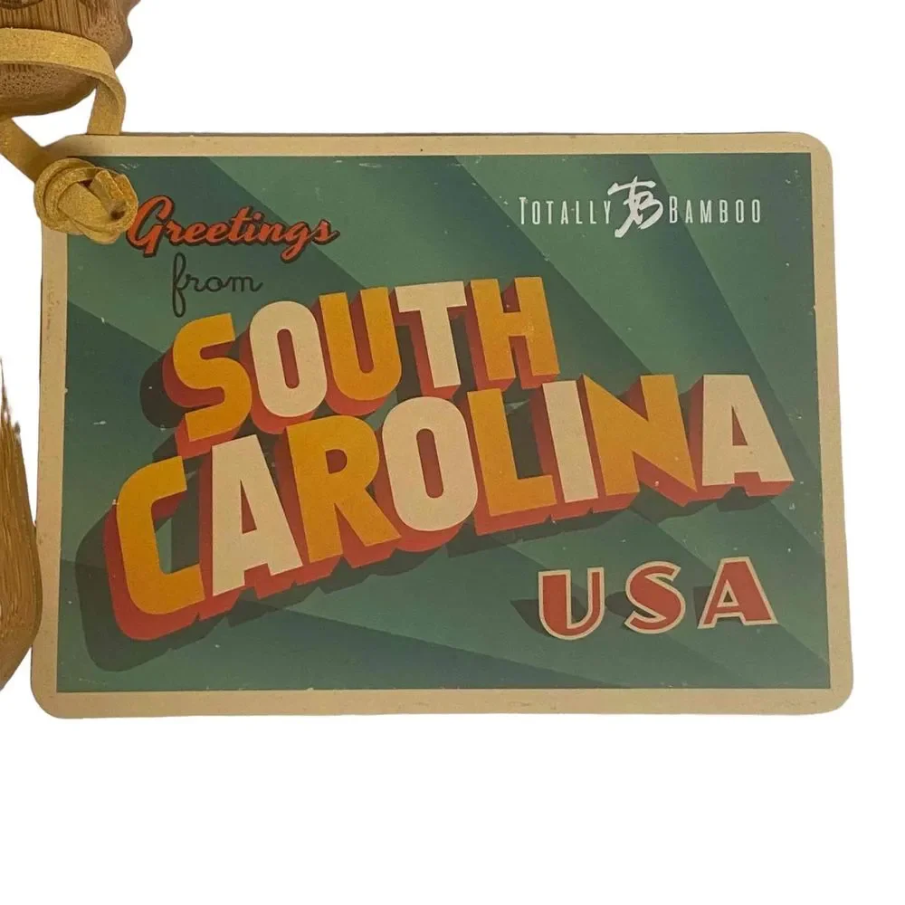NWT Totally Bamboo Bamboo State Shaped Cutting & Serving‎ Board South Carolina